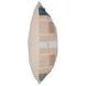 Melange Stratton Natural and Blue Square Accent Pillow