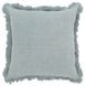 Lauren Pale Aqua Square Accent Pillow