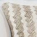 Melange Burrows Ivory and Beige Square Accent Pillow
