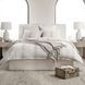Jayson Gray Stripe Linen Cashmere Queen Duvet
