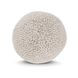 Villa Classics Maris Ivory and Natural Round Accent Pillow