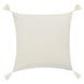 Stillness Apana Ivory and Natural Square Accent Pillow