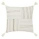 Stillness Apana Ivory and Natural Square Accent Pillow