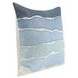 Stillness Bikram Capri Blue and Black Square Accent Pillow