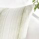 Stillness Theta Wheat Green and Cream Square Accent Pillow