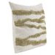 Stillness Passage Wheat Green and Beige Square Accent Pillow