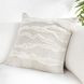 Stillness Passage Ivory Square Accent Pillow