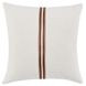 Timeless Ralph Ivory and Sangria Red Square Accent Pillow