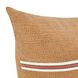Timeless Pryce Chestnut Brown and Terracotta Square Accent Pillow