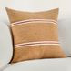 Timeless Pryce Chestnut Brown and Terracotta Square Accent Pillow