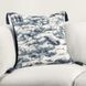 Villa Classics Stonework Denim Blue Square Accent Pillow