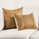Timeless Toscano Leather Chestnut Brown Square Accent Pillow