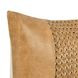 Timeless Toscano Leather Chestnut Brown Rectangular Accent Pillow