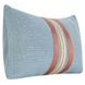 Boardwalk Breton Blue and Brown Rectangular Accent Pillow