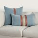 Boardwalk Breton Blue and Brown Rectangular Accent Pillow