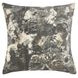 Boardwalk Luciana Gray and Cream Square Accent Pillow