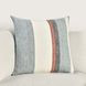 Boardwalk Taylor Blue and Cream Square Accent Pillow