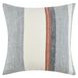 Boardwalk Taylor Blue and Cream Square Accent Pillow