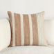Boardwalk Sherry Hazel and Natural Square Accent Pillow