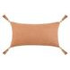 Boardwalk Sherry Solid Natural and Hazel Rectangular Accent Pillow