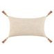 Boardwalk Sherry Solid Natural and Hazel Rectangular Accent Pillow