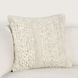 Renewed Sinclair Ivory Square Accent Pillow