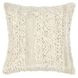 Renewed Sinclair Ivory Square Accent Pillow