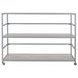 Glendora Silver Storage Rack with Casters
