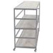 Glendora Silver Storage Rack with Casters
