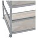 Glendora Silver Storage Rack with Casters
