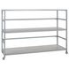 Glendora Silver Storage Rack with Casters