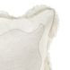 Catania Tollo Natural and Ivory Square Accent Pillow