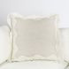 Catania Tollo Natural and Ivory Square Accent Pillow