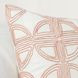 Villa Classics Elea Ivory and Blush Square Accent Pillow