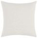 Catania Seiano Ivory and Blue Square Accent Pillow