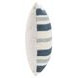 Catania Seiano Ivory and Blue Square Accent Pillow