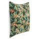 Catania Lamia Green and Black Square Accent Pillow