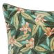 Catania Lamia Green and Black Square Accent Pillow