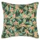 Catania Lamia Green and Black Square Accent Pillow