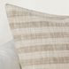 Villa Classics Linna Ivory and Natural Square Accent Pillow