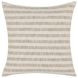 Villa Classics Linna Ivory and Natural Square Accent Pillow