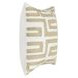 Villa Classics Mateo Metallic Gold and Ivory Square Accent Pillow