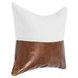 Villa Classics Canyon Ivory and Kona Brown Square Accent Pillow