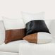Villa Classics Canyon Ivory and Kona Brown Square Accent Pillow