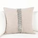 Radiant Oasis Lira Natural and Silver Square Accent Pillow