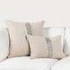 Radiant Oasis Lira Natural and Silver Square Accent Pillow