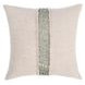 Radiant Oasis Lira Natural and Silver Square Accent Pillow