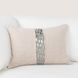 Radiant Oasis Lira Natural and Silver Rectangular Accent Pillow