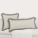 Radiant Oasis Nola Natural and Black Square Accent Pillow