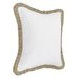 Radiant Oasis Cara Ivory and Natural Square Accent Pillow